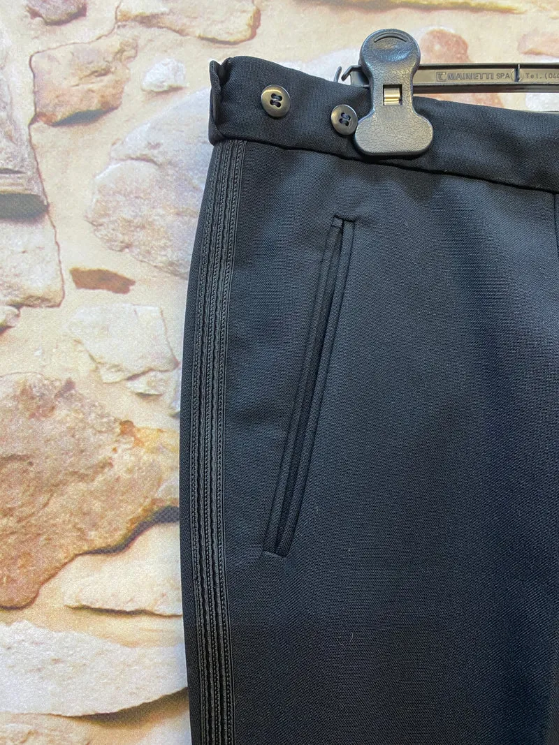 Smokinghose Vintage schwarze Hose Gr.58
