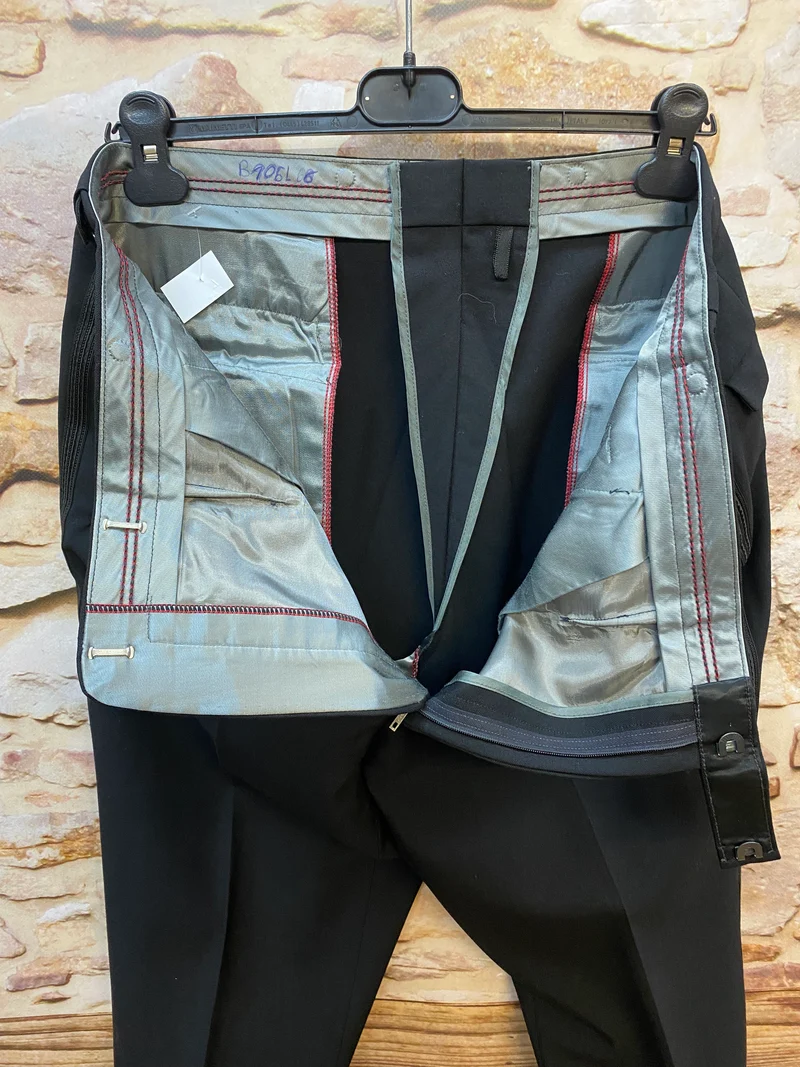Smokinghose Vintage schwarze Hose Gr.58