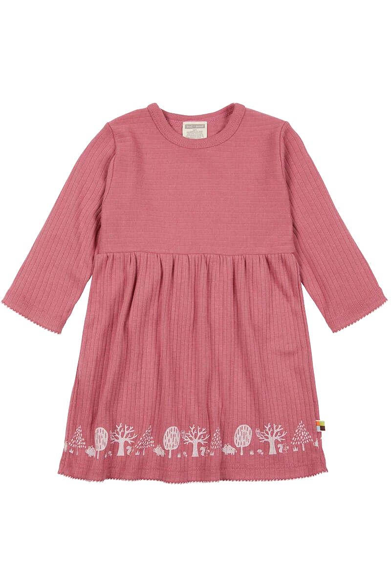 Kleidchen Waldtiere Baby und Kleinkind langarm