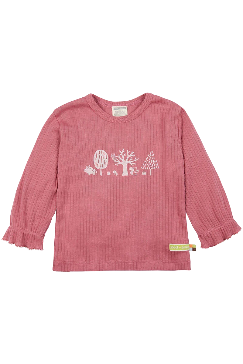 Langarm-Shirt Waldtiere Baby und Kleinkind