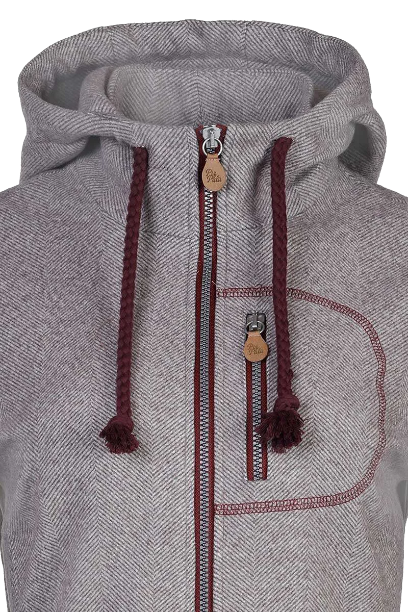 Damen Kurzmantel mit Kapuze