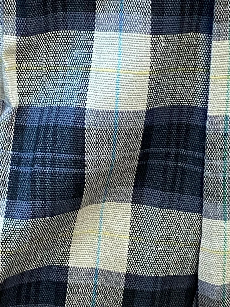 Vintage 80er/90er Bundfaltenhose Gr.48 – Karomuster Hochbund NOS