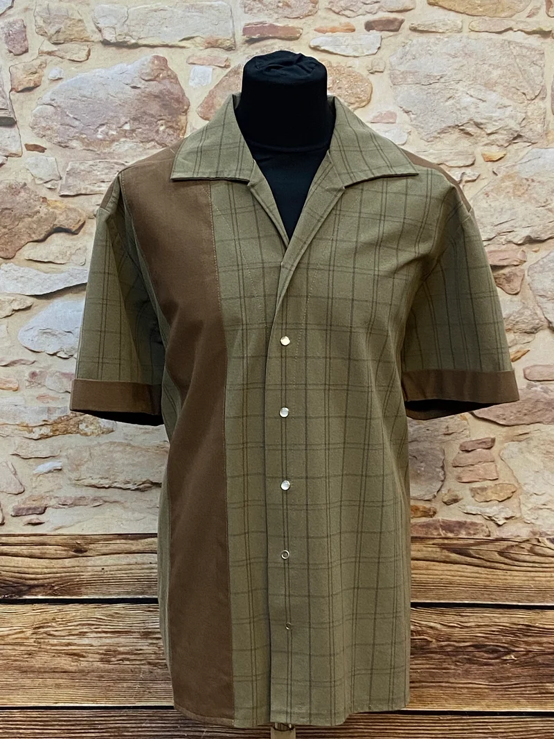 Rockabilly Shirt Bowlinghemd Herren Unikat Handmade Gr.L/XL