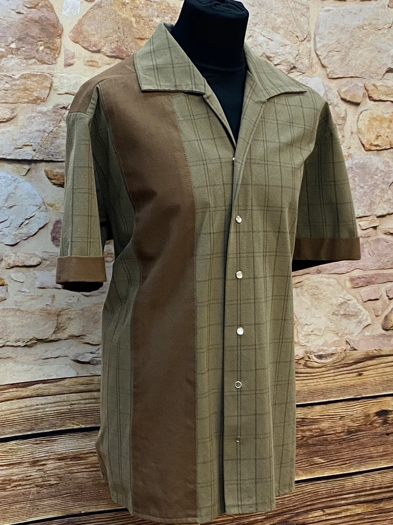 Rockabilly Shirt Bowlinghemd Herren Unikat Handmade Gr.L/XL