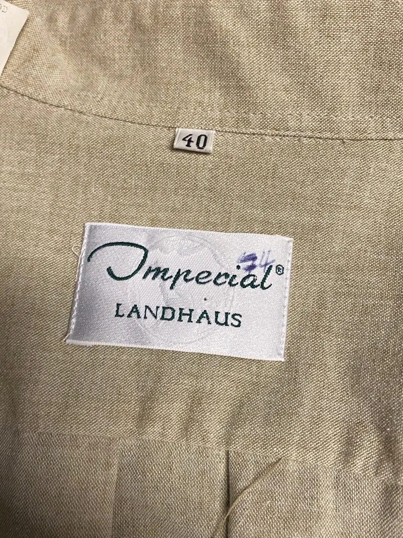 Trachtenhemd – Gr.40 – Landhaus Stil – Beige