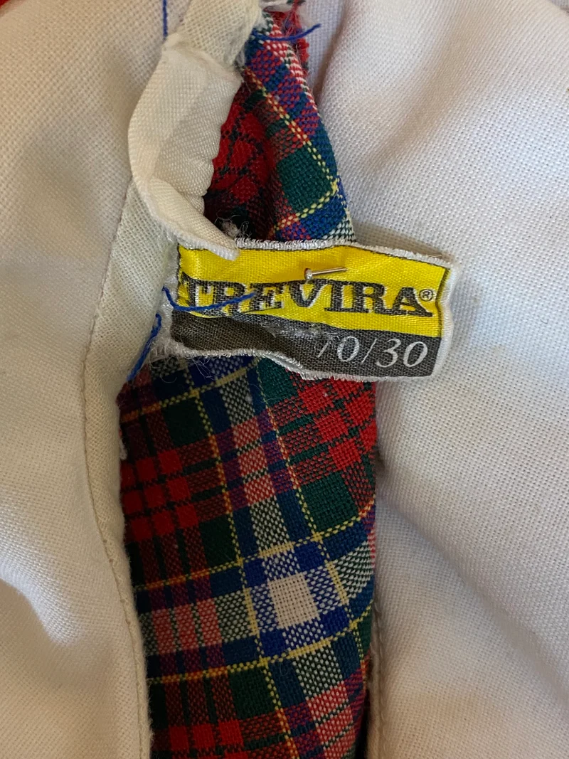Kariertes Vintage Kleid 70er Jahre Gr.S