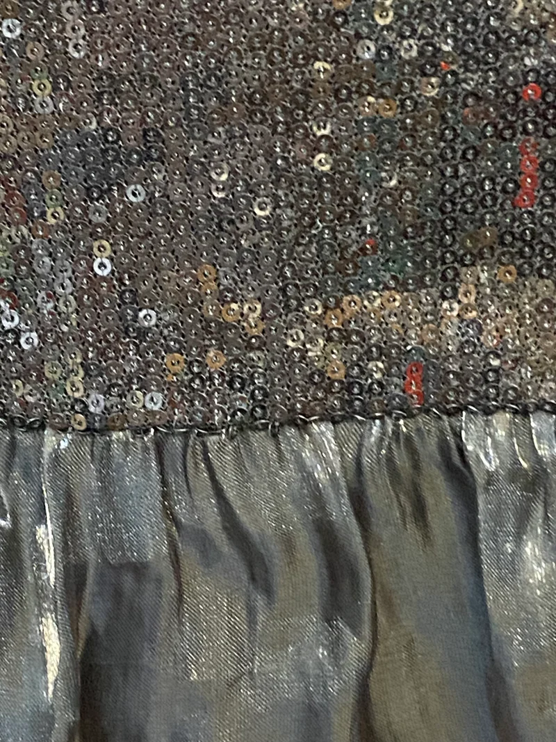 Cocktailkleid schwarz 20er Stil Pailletten Maner Gr. 38