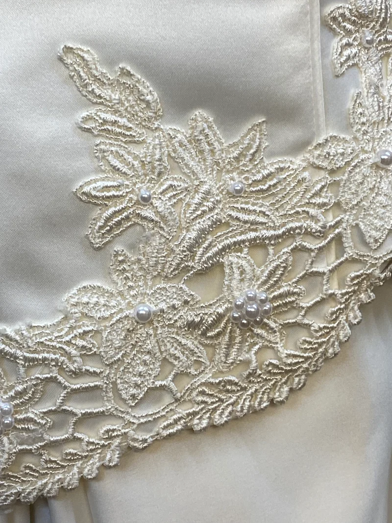 Vintage Brautkleid creme Gr. 42 – Lohrengel Cassel