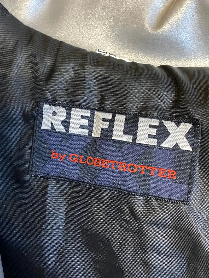 Lederjacke Silber Metallic Gr.38