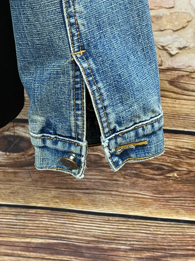 Vintage Jeansjacke Damen Gr. L – Klassischer Denim Klassiker in Blau