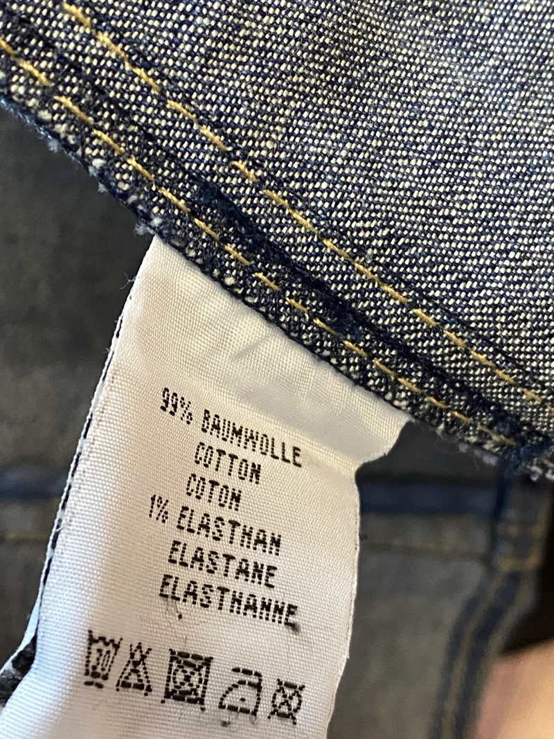 Vintage Jeansjacke Damen Gr. 38 – Dunkelblauer Denim Blazer Look