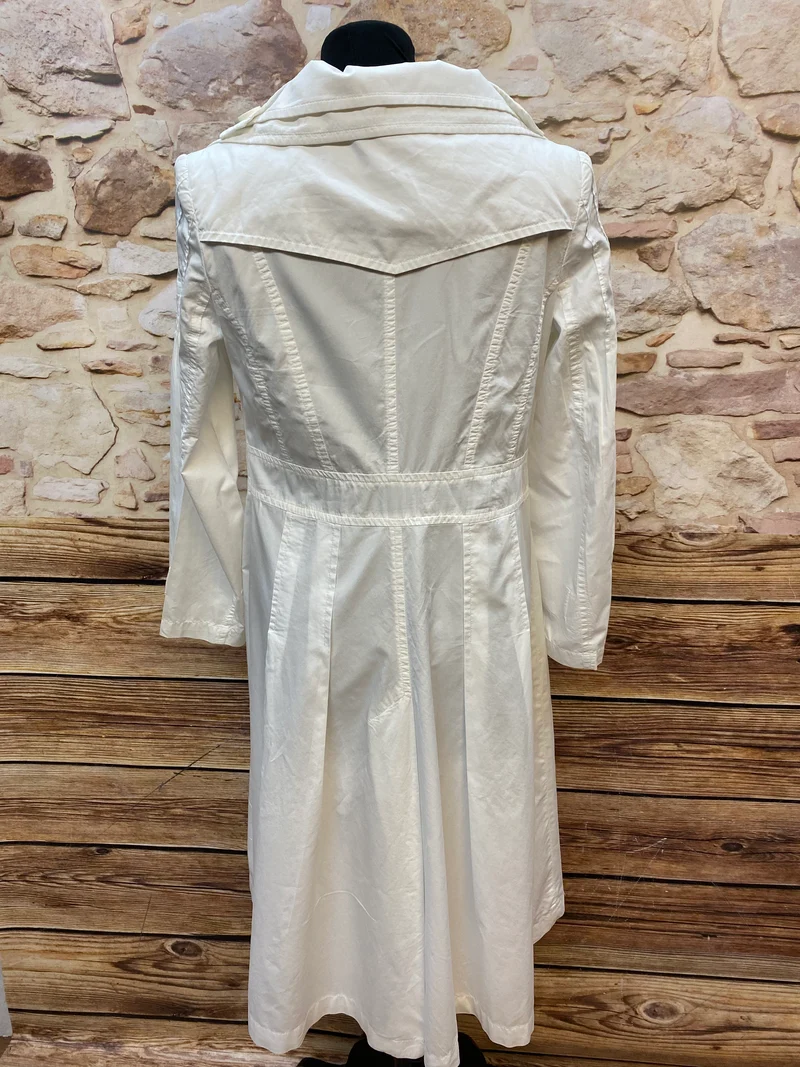 Mittellanger Trenchcoat Gr.36 weiß, Vintage