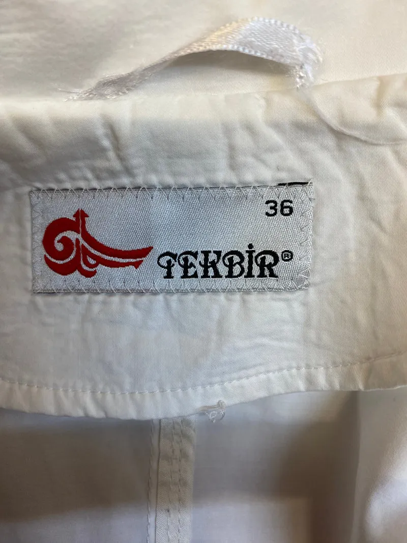 Mittellanger Trenchcoat Gr.36 weiß, Vintage