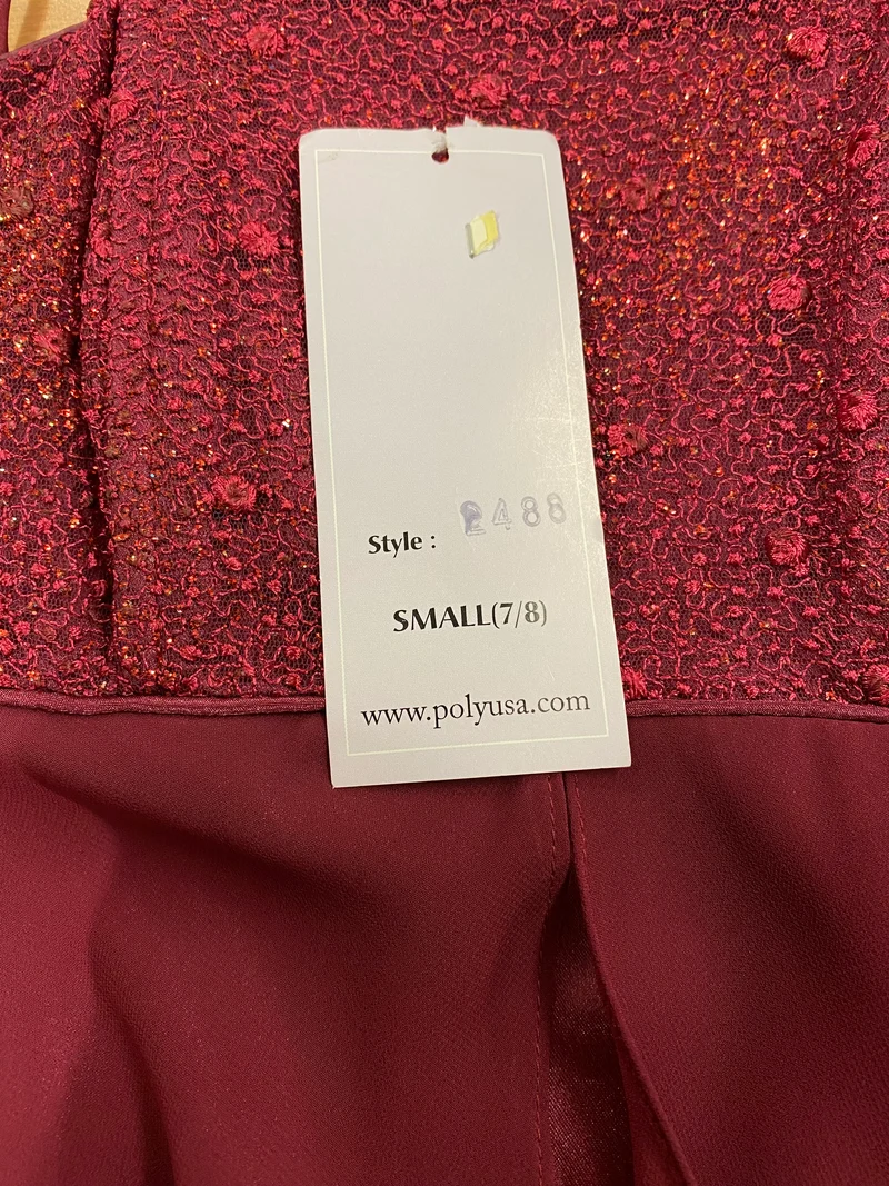 Poly USA Abendkleid – Größe 34 (S) – ungetragen