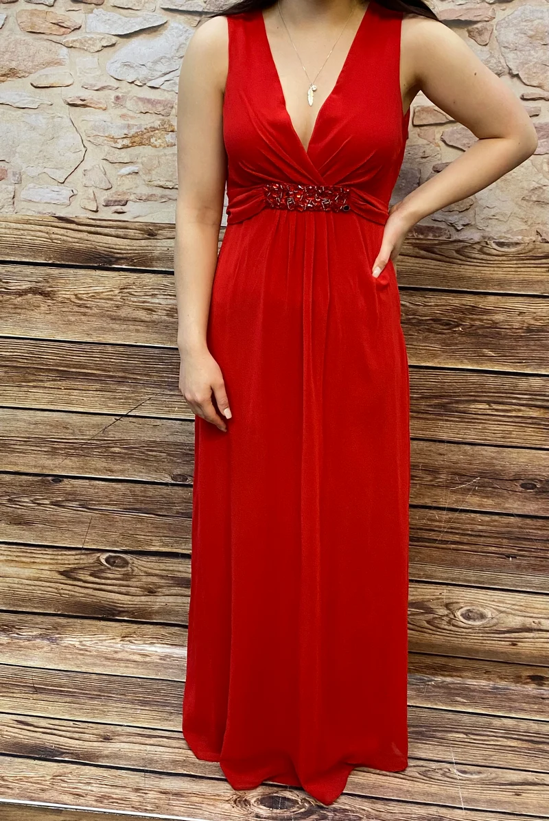 Abendkleid rot lang elegant Yessika Gr. 36