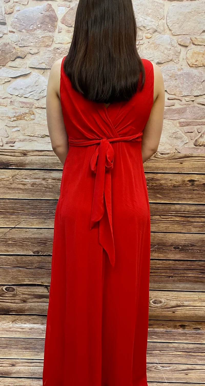 Abendkleid rot lang elegant Yessika Gr. 36