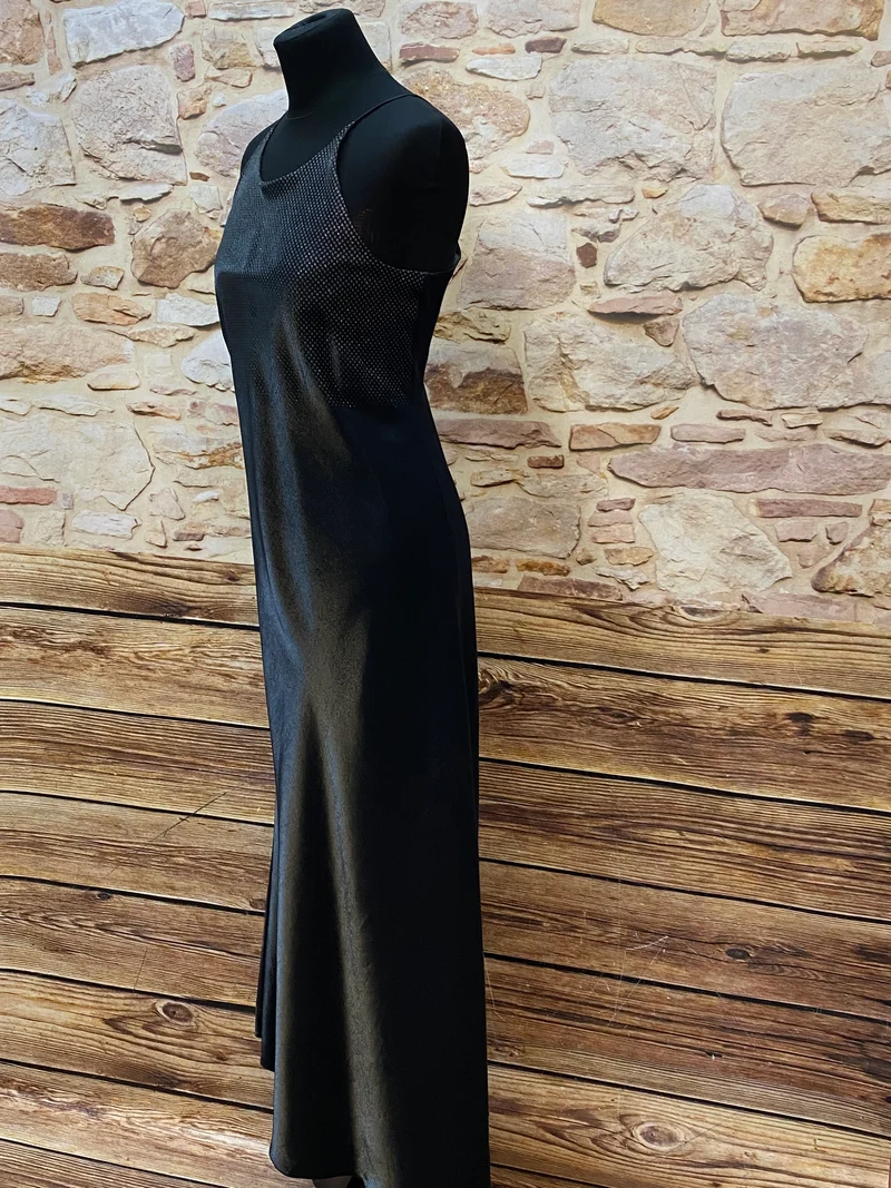 Abendkleid schwarz lang schimmernd Yessica Gr. 40
