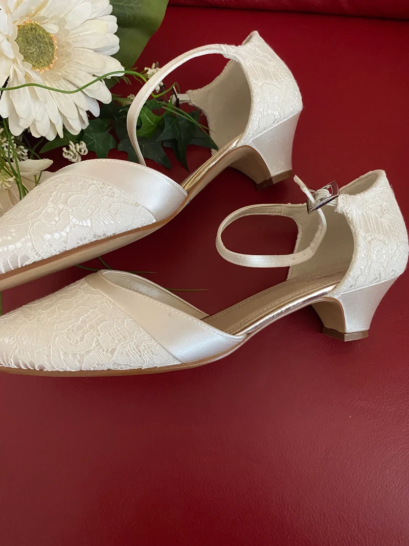 Brautschuh Mickie, Rainbow Club Gr.37 ungetragen
