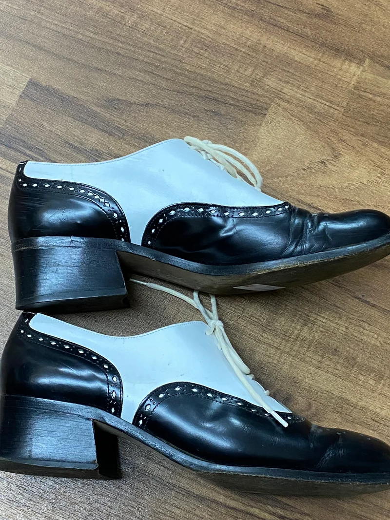 Vintage-Schuhe Gr.41 (7 1/2) Marco Polo zweifarbig
