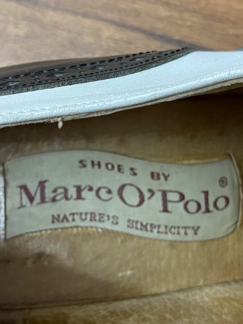 Vintage-Schuhe Gr.41 (7 1/2) Marco Polo zweifarbig