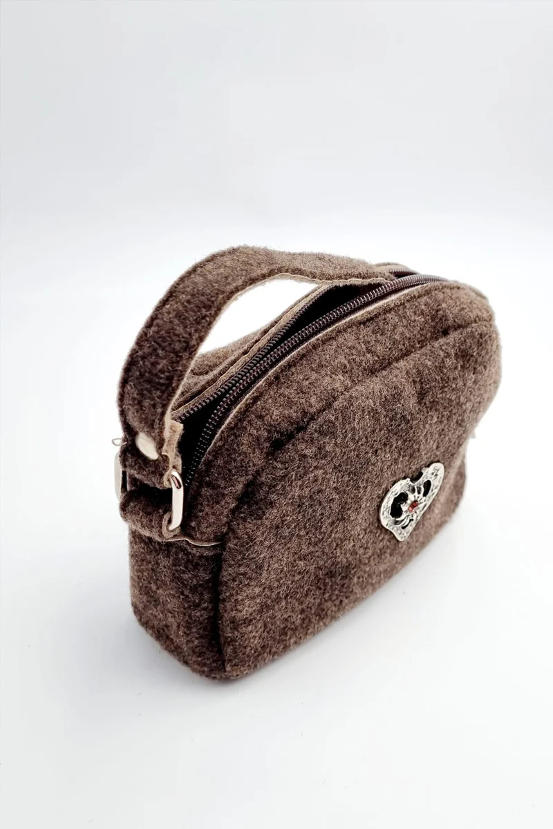Filztasche - Herz - Dunkelbraun - P.S. Schuhmacher