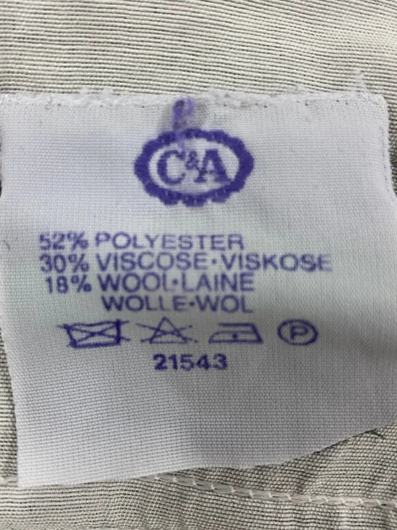 Vintage 80er/90er Herren Hose Gr.48 – Nadelstreifen Hochbund Retro