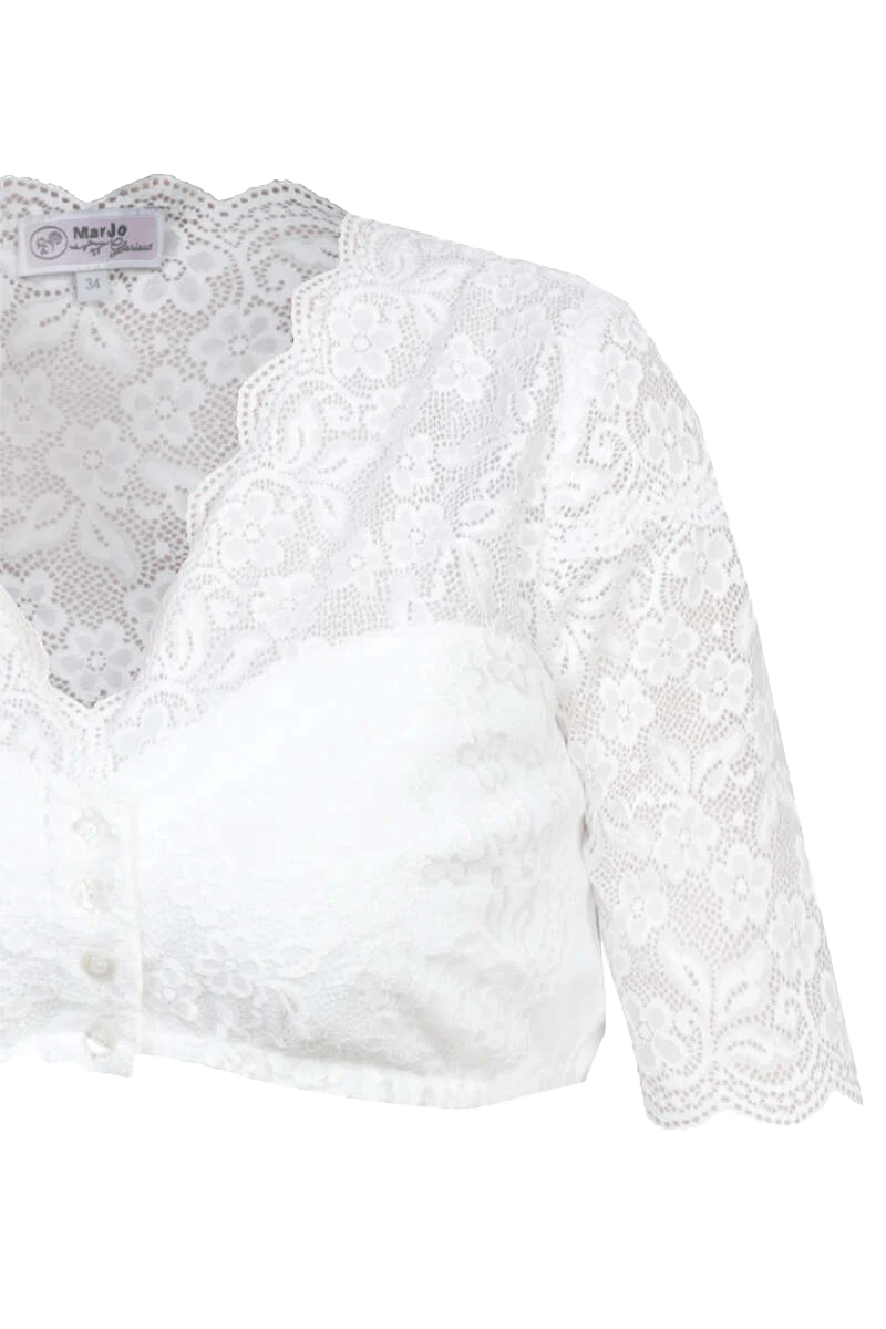 Dirndlbluse mit halblangen Ärmeln