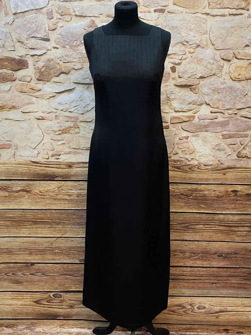 Vintage Abendkleid schwarz lang JP Collection Gr. 36