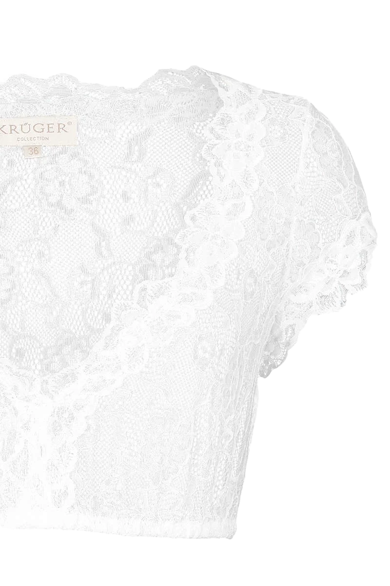 Dirndlbluse aus Spitze kurz