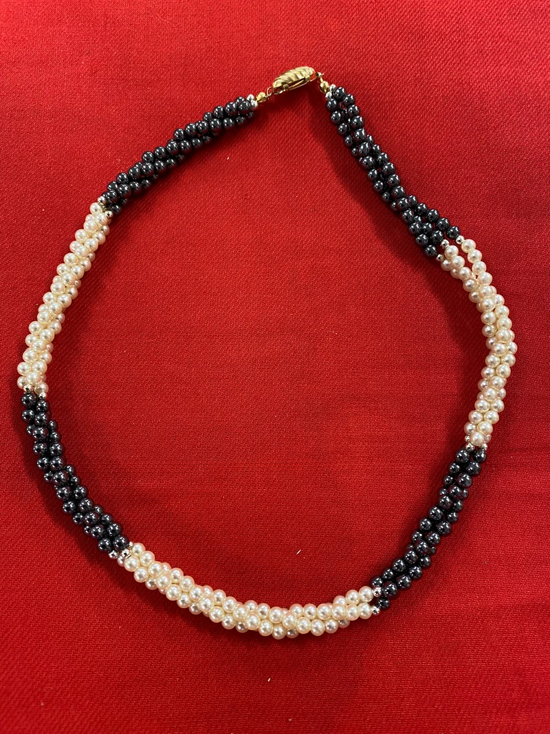 Vintage Perlenkette mit Wechselverschluss