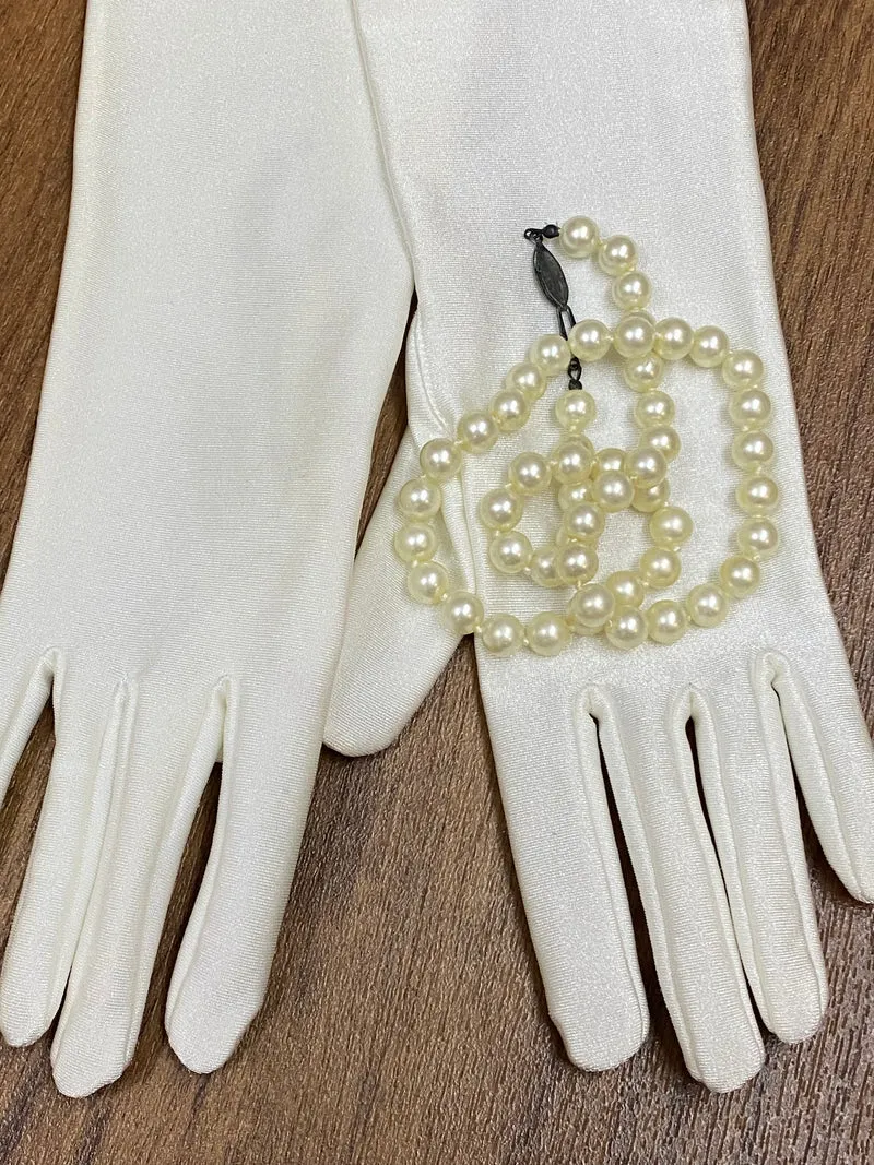 20er Jahre Charlestonkleid creme Gr. 34, Unikat