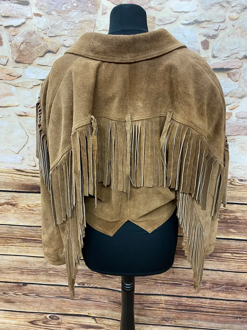 Lederjacke - Vintage - Damen - braun