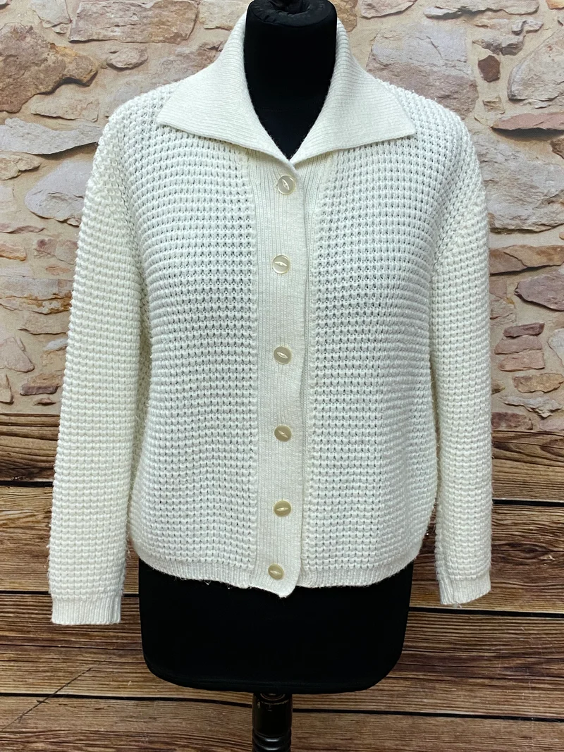 Strickjacke Vintage creme
