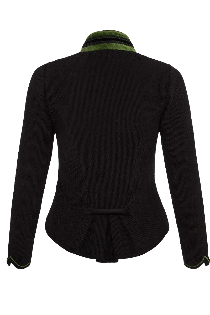 Dirndljacke mit Stehkragen grün