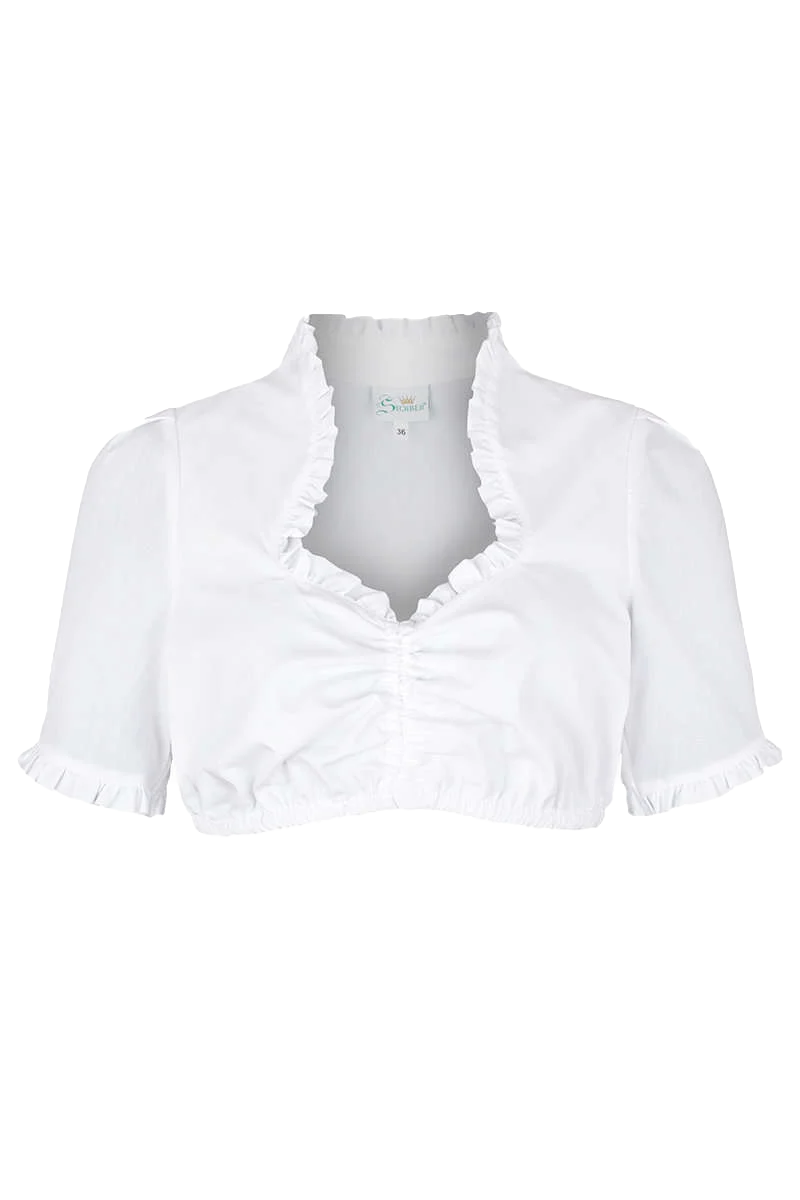 Dirndlbluse mit Schneewittchenkragen