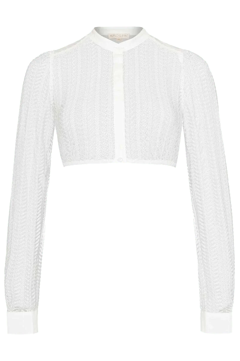 Dirndlbluse aus Spitze langarm