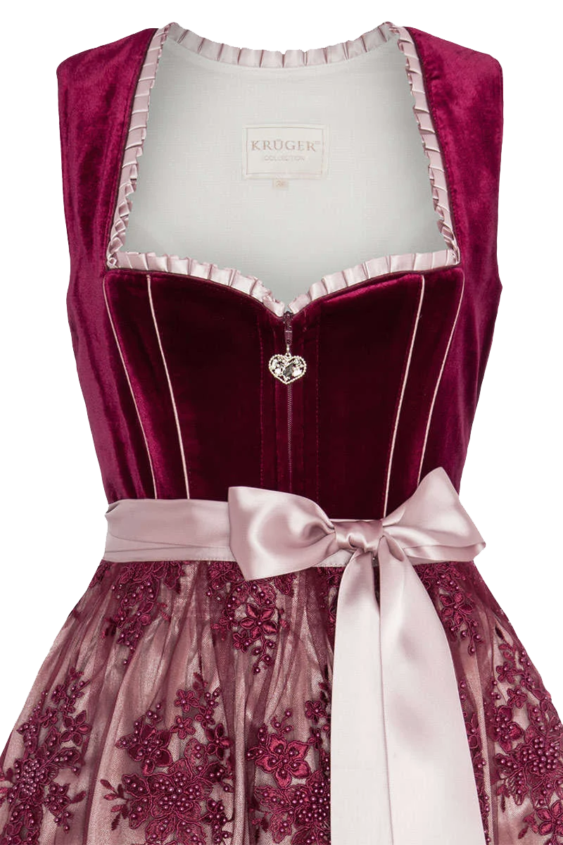 Midi-Dirndl Perlenschürze