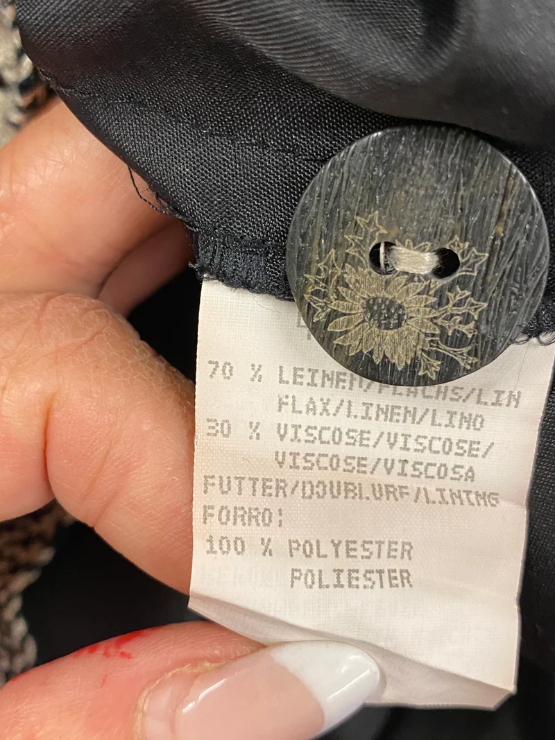 Trachtenkleid schwarz beige - Landhausstil - Gr.34
