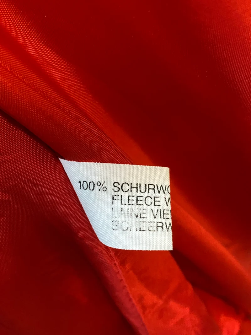 20er Jahre Tageskleid Rot Gr. 42 mit tiefer Taille