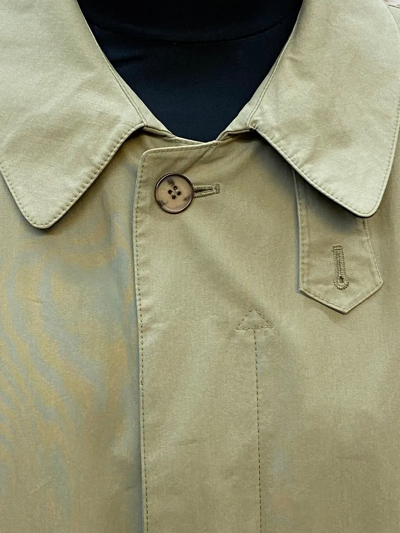 Langer Secondhand Trenchcoat für Herren beige Gr.48 Vintage