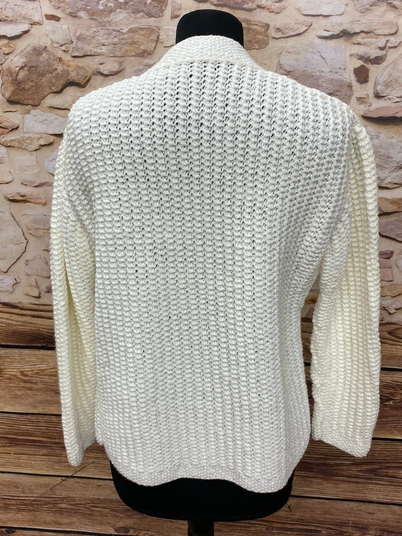 Vintage Strickjacke creme - Gr.38