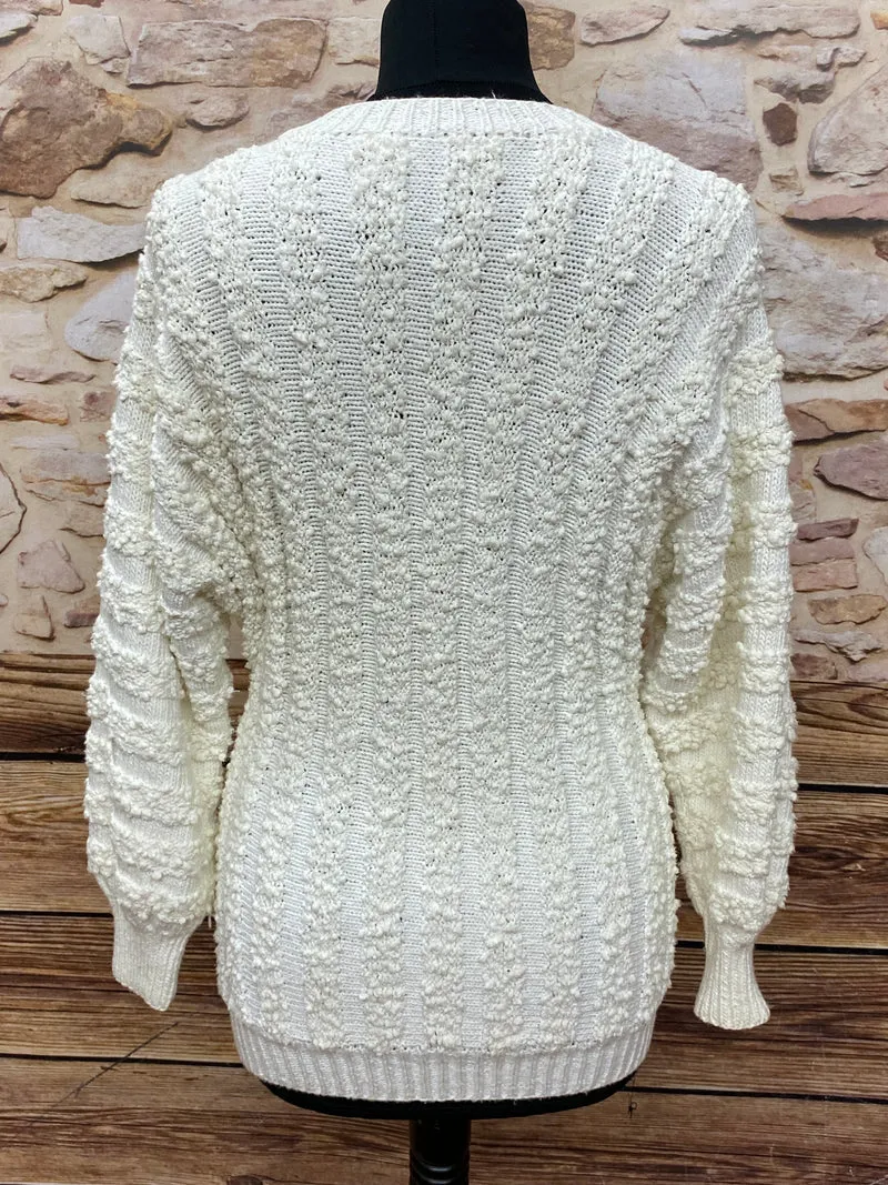 Vintage Strickjacke creme