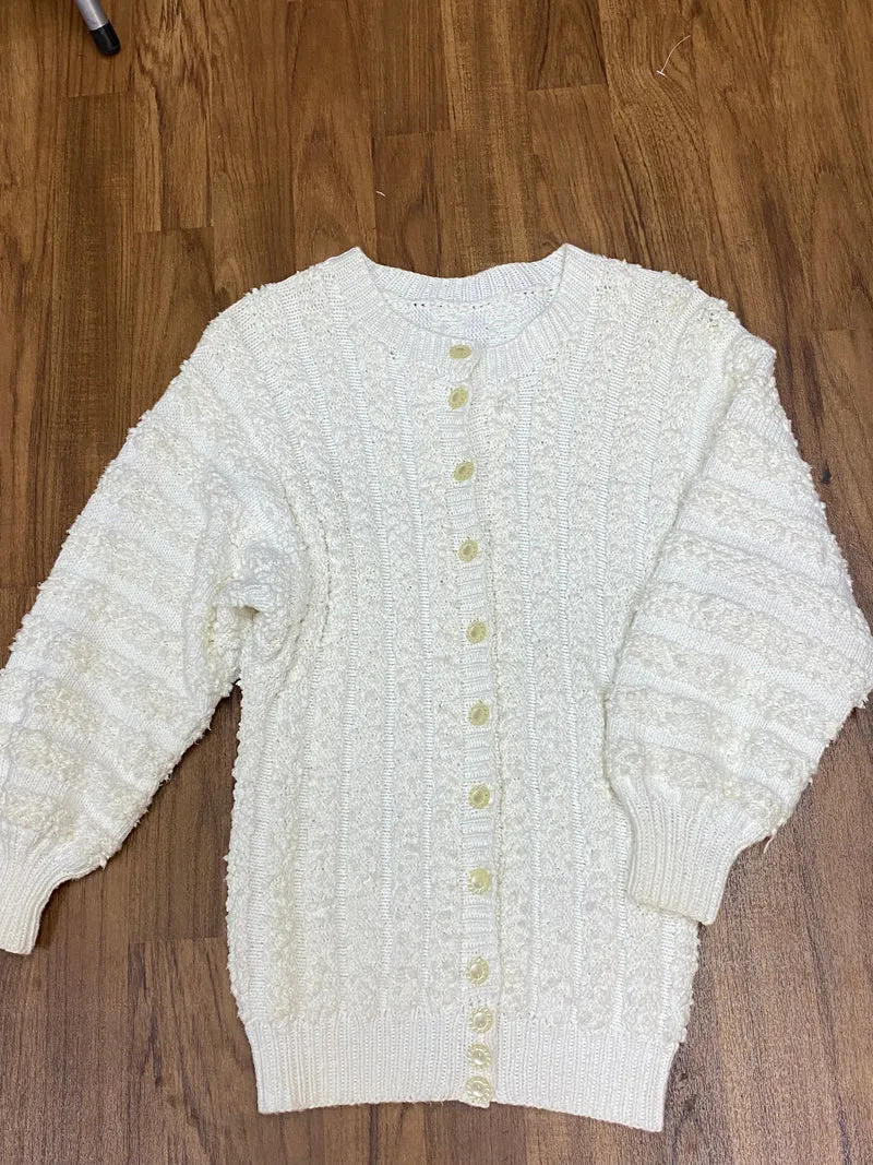 Vintage Strickjacke creme