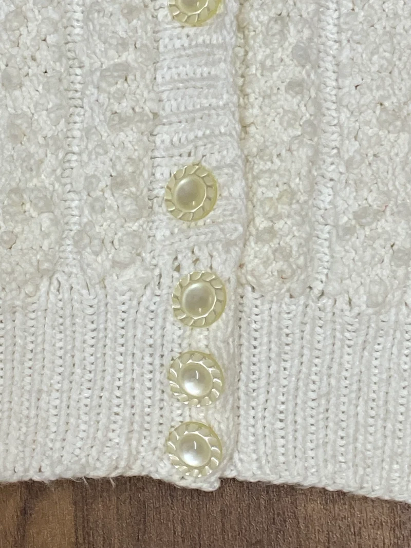 Vintage Strickjacke creme