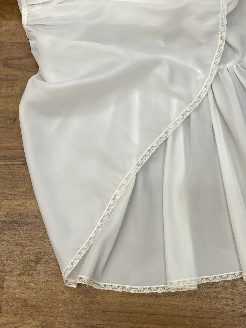 Vintage Petticoat weiß lang 50er Jahre Unterrock Tellerrock Gr. 36–40