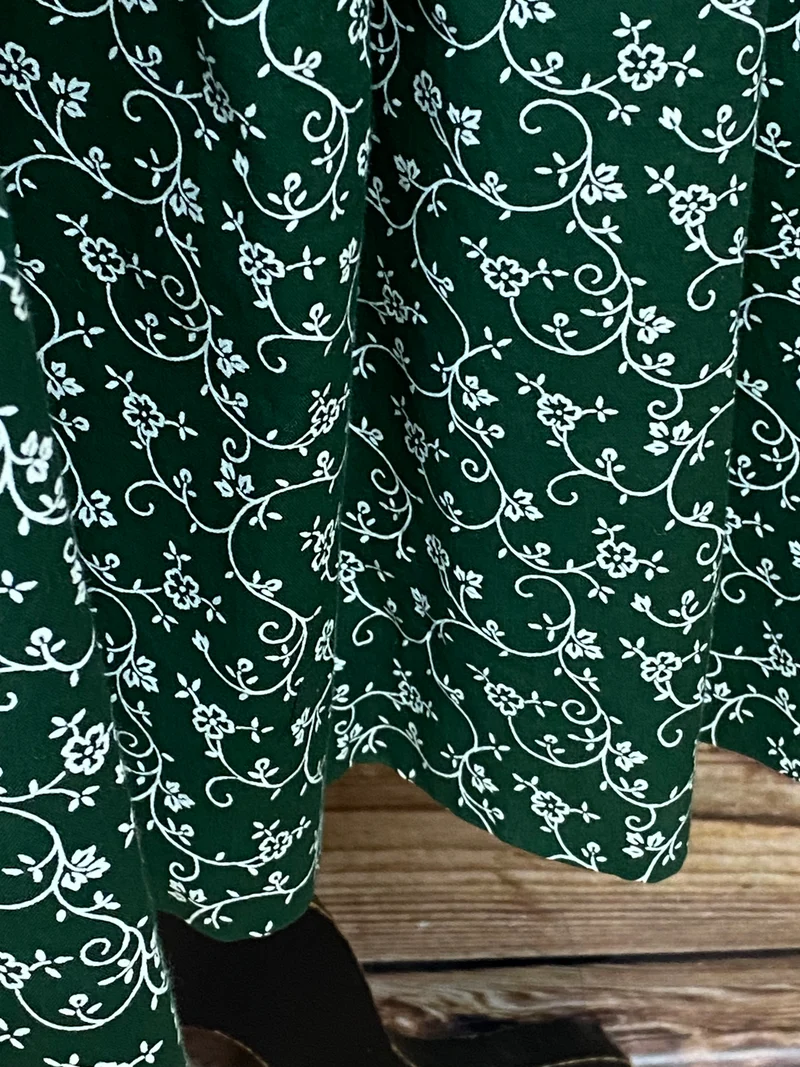 Vintage Dirndl dunkelgrün Berwin & Wolf Baumwolle Gr. 42