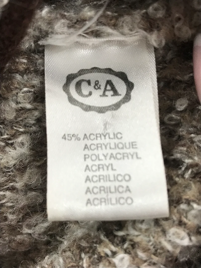Trachten Strickjacke Damen Größe 38 – C&A, braun/beige