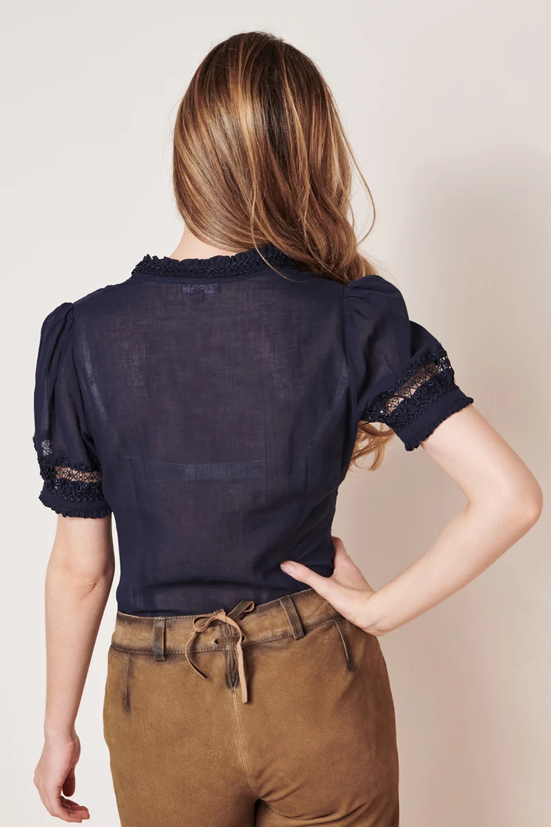 Trachtenbluse AZURA % - Krüger Madl - 381265-000-0080