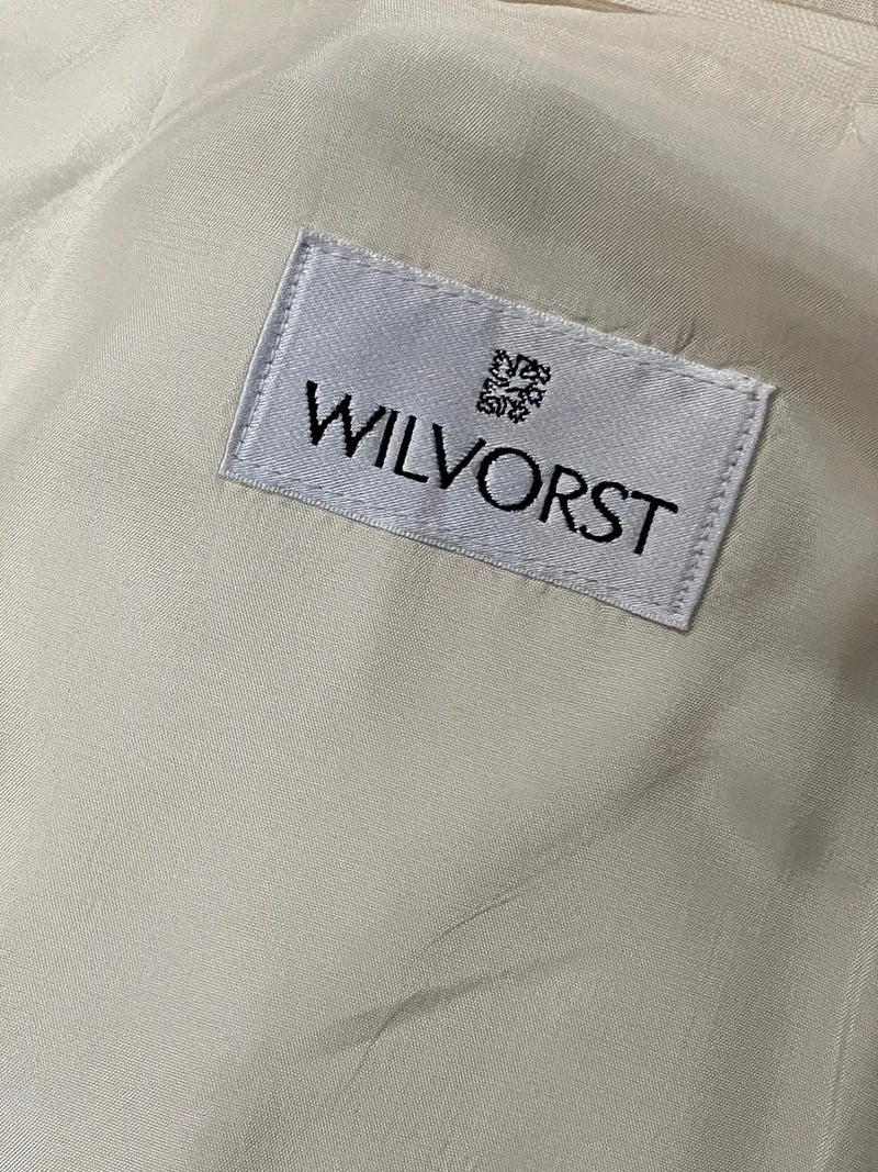 Vintage 90er Dinner Jacket Creme Wilvorst Gr. 102 – elegante Herren Abendgarderobe