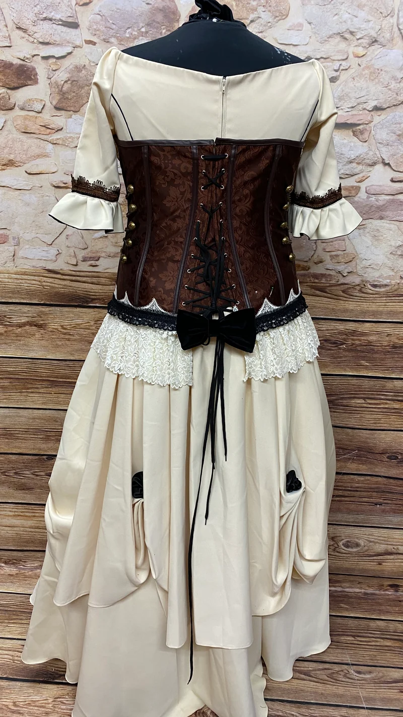 Steampunk Kleid Unikat – Gr. 50